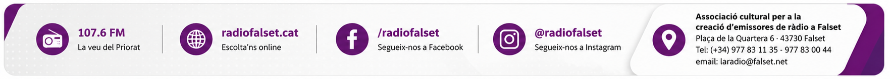Ràdio Falset - contacte i xarxes
