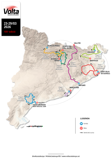 La Volta a Catalunya 2026 passarà pel Priorat