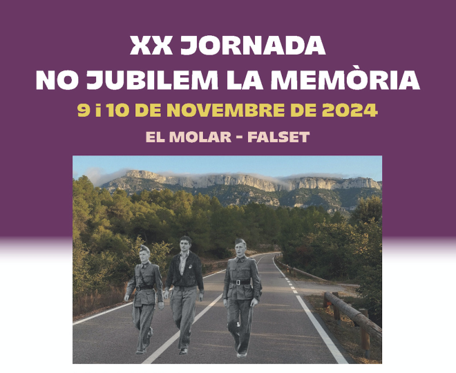 L'associació No Jubilem la Memòria celebra el seu vintè aniversari